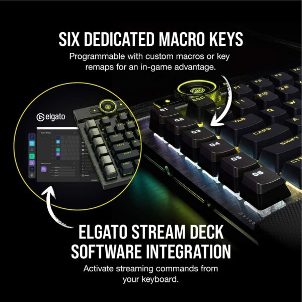 Corsair K100 RGB Optical-Mechanical USB Gaming Keyboard - Image 5