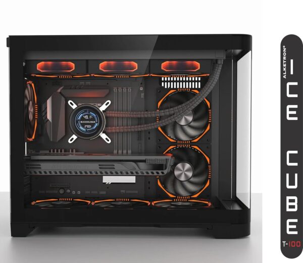 ALKETRON Icecube T100 - Windows 11 Pro Gaming Desktop Pc - Image 3