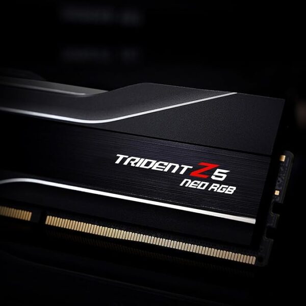 G.Skill Trident Z5 NEO RGB Series (AMD Expo) 64GB (2 x 32GB) 288-Pin SDRAM DDR5 6000 CL30-40-40-96 1.40V Dual Channel Desktop Memory F5-6000J3040G32GX2-TZ5NR (Matte Black) - Image 2