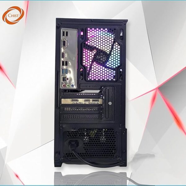 CHIST Gaming Desktop PC, AMD Ryzen 5 5500, 32GB DDR4, 1TB Nvme SSD, RTX 3050 6GB, Liquid Cooling With RGB Fans Wi-FI Bluetooth,Windows 11 Pro - Image 2